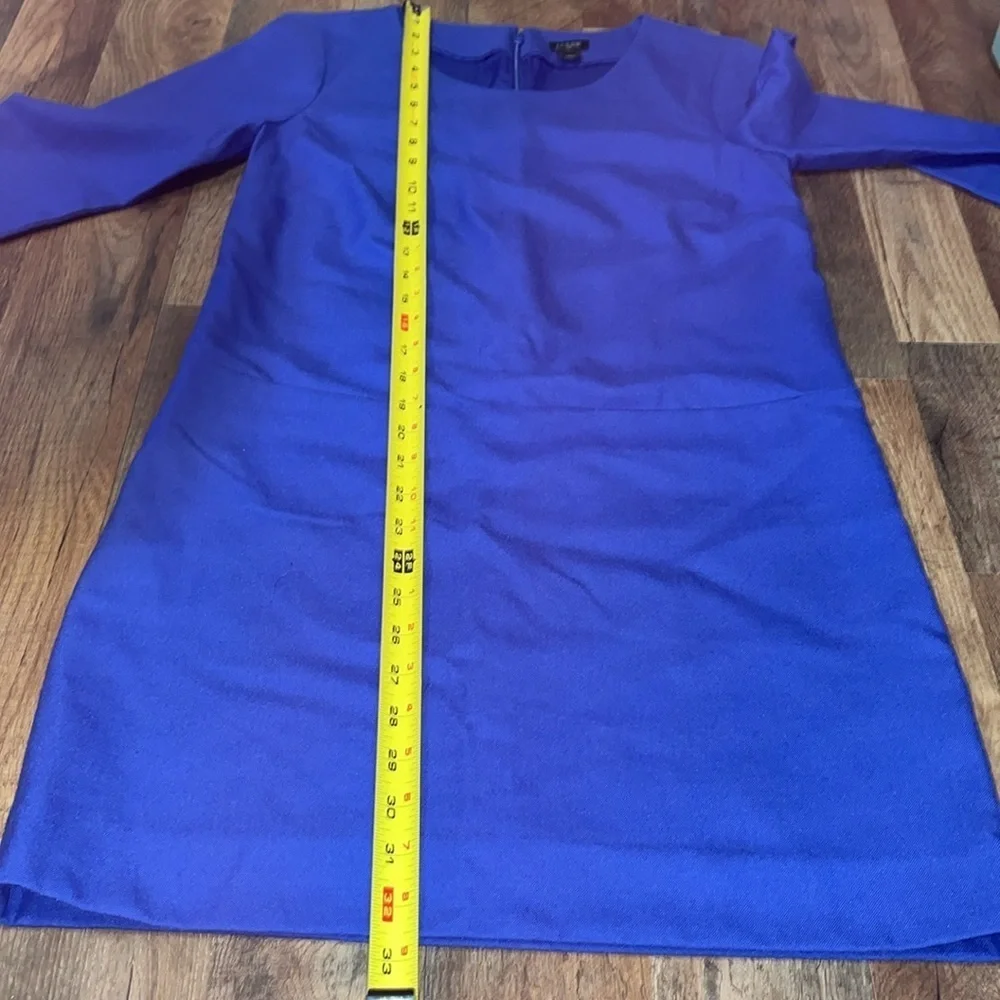 J Crew Wool Blend Mini Dress.  Fully‎ lined.  Size 0